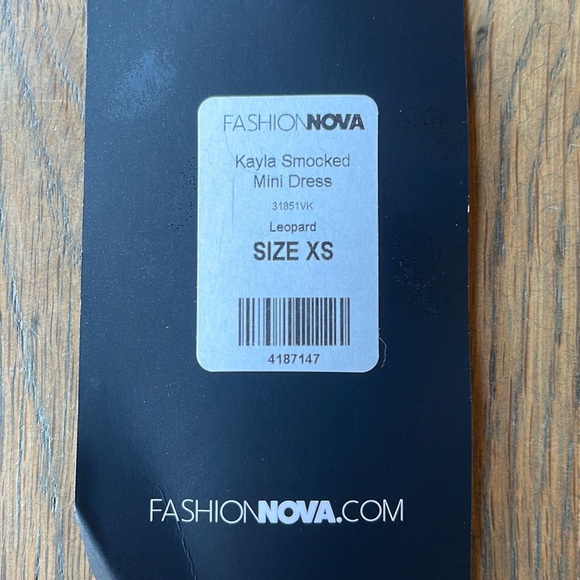 Brand New XS FashionNova Leopard Dress - Picture 4 of 4